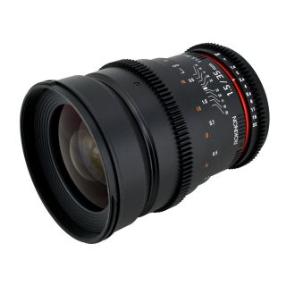 Rokinon CV35 35mm T1.5 Cine VDSLR Wide Angle Lens with De clicked