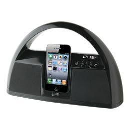 NEW ILIVE IBP181B BLK IPOD DOCK BOOMBOX WITH HANDLE FM