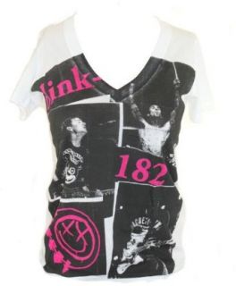 Blink 182 Womens V Neck T Shirt   Photo boxes of the Band