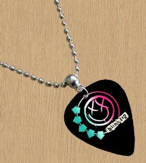 Blink 182 (Black) Premium Guitar Pick Necklace Musical