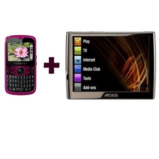 ALCATEL OT 800 Hot Pink + ARCHOS 5 WiFi 120 Go   Achat / Vente