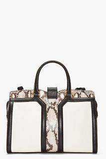 Yves Saint Laurent Ivory Python Leather Chyc Bag for women