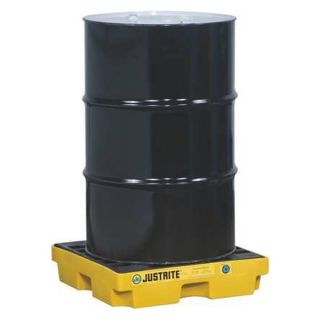 Justrite 28652 Drum Spill Cntnmnt Pallet, 1 Drum, 1250 lb