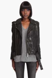 R13 Oversized Motorcycle Jacket for women