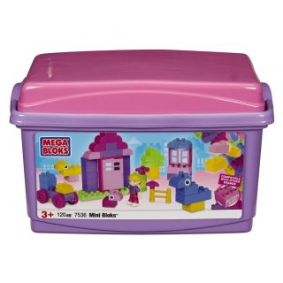 Mini Bloks 120 piece Pink Tub Toy Set