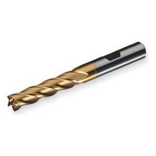 Twist Drill C32667 End Mill, Co, TiN, 7/8, 4 FL, SGL Sq End, CC