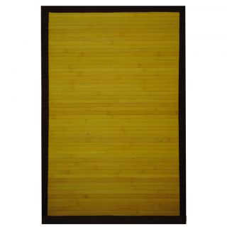 Asian Hand woven Yellow Bamboo Rug (2 x 3) Today $28.99