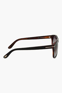 Tom Ford Black & Tortoiseshell Rectangular Ft0236 Sunglasses for men