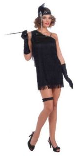 Forum Diamond Dazzle Flapper Dress, Black, Standard