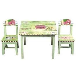 GUIDECRAFT Little Farm House Table & Chair Set Home
