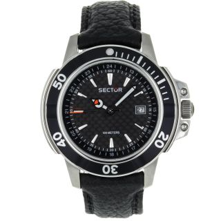 Sector Mens Series 240 Steel/ Leather Watch Today $119.99