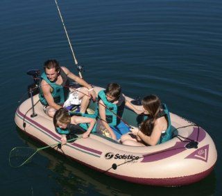 Inflatable Solstice Voyager 5 Person Fishing Boat Sports