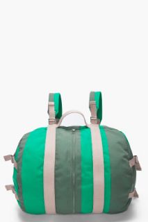 Marc By Marc Jacobs Green Striped Flasher Backpack for men