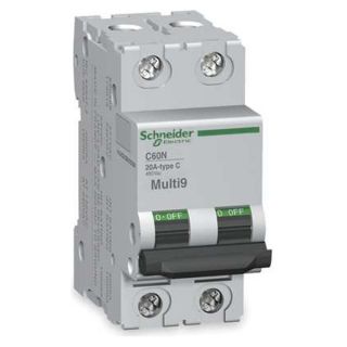 Schneider Electric MGN61532 DC Ckt Breaker, C Curve, 2P, 20A, 12 500VDC