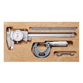 Mitutoyo 64PKA068 Precision Measuring Tool Kit, 3 Pc