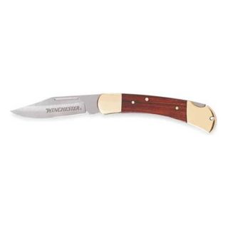 Winchester 22 41323 Folding Knife, 3 1/8 In, Fine Edge