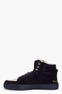 Yves Saint Laurent Black Suede Malibu Sneakers for women