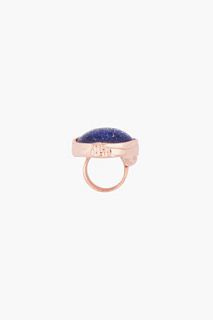 Yves Saint Laurent Midnight Blue Arty Oval Ring for women