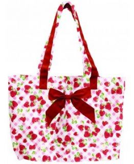 Jessie Steele 810 JS 193 Strawberry Gingham Tote Bag with