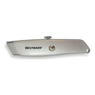 Westward 1YJC8 Retractable Utility Knife, 6 In