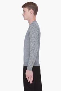 Maison Martin Margiela Grey Tonal Sleeve Sweater for men