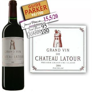 Château Latour   AOC Pauillac   Millésime 2004   Vin rouge   Vendu