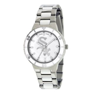 Womens Chicago White Sox Logo Pearl Watch