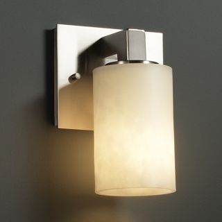 light Flat Rim Cylinder Brushed Nickel Resin Wall Sconce Today $196