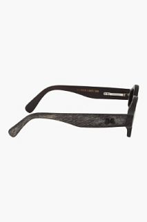 Rigards Black Handcrafted Round lense Sunglasses for men