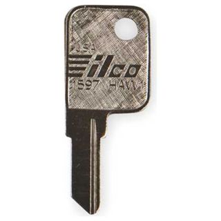 Kaba Ilco 1597 HAW1 Key Blank, Brass, Hayworth Lock, PK 10