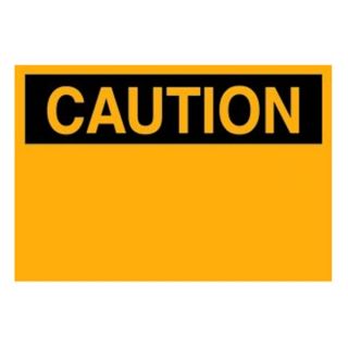 Brady Worldwide, Inc. 42934 42934 10 x14 Aluminum Caution Sign with