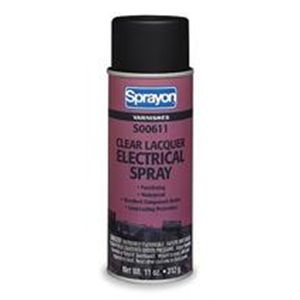 Sprayon S00611 Lacquer Electrical Spray, Clear, 16 oz.