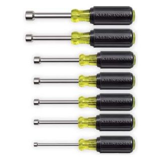 Klein Tools 631M Magnetic Nut Driver Set, 3 In Shank, 7 PC
