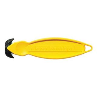 Klever Koncept KCJ 2Y Safety Knife, Yellow, 1 7/8 W, PK 10