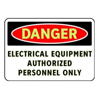 Brady 102436 Danger Sign, 7 x 10In, R and BK/WHT, ENG