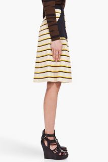Proenza Schouler Beige Striped Skirt for women