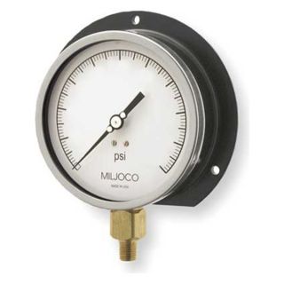 Miljoco P12009LX10 Pressure Gauge, Process, 12 In, 600 Psi