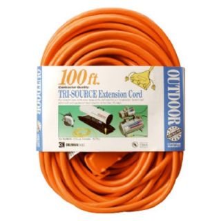 Coleman Cable, Inc. 04189 100' 12/3 3Out EXT Cord