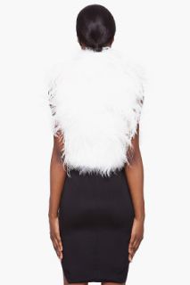 Co White Irina Feather Vest for women