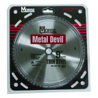Morse Co. 100311 9 x 68 Tth Carb Tip Thin Steel Circular Saw