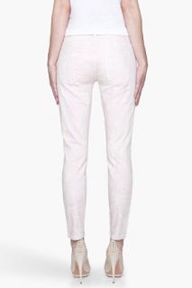 Current/Elliott Pink Marbled The Stiletto Low Rise Jeans for women