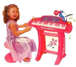 Kids Authority   37 keys Pink Piano/Keyboard set with