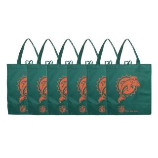Miami Dolphins Reusable Bags (Pack of 6)