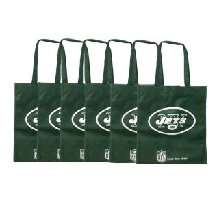 New York Jets Reusable Bags (Pack of 6)