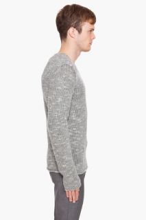 John Varvatos Chunky V neck Sweater for men