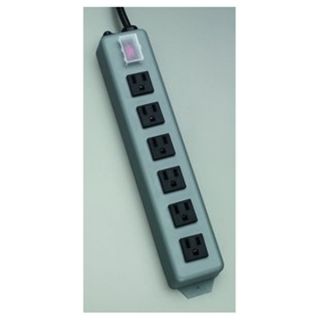 Tripp Lite UL24CB 15 15A 15Cord,6Outlet Metal Construction Blue Gray