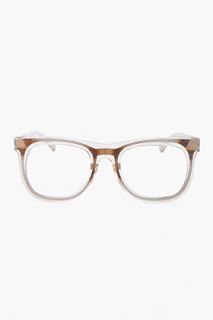 KRISVANASSCHE Transparent Rusted Skeleton Optical Glasses for men