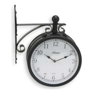 Approved Vendor 2CHY4 Clock, Rnd, Anlg, 11 1/4in, Wall, Blk