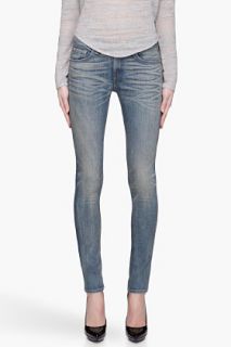 Rag & Bone Faded Indigo And Brown The Skinny Jeans for women