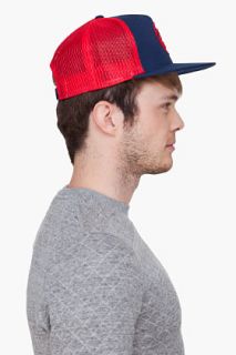 Stussy Navy Combo Trucker Ballcap for men